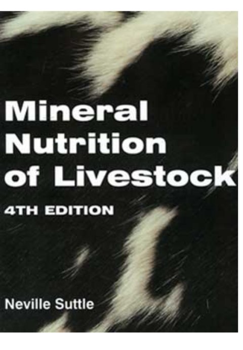Mineral Nutrition of Livestock, 4th Edition